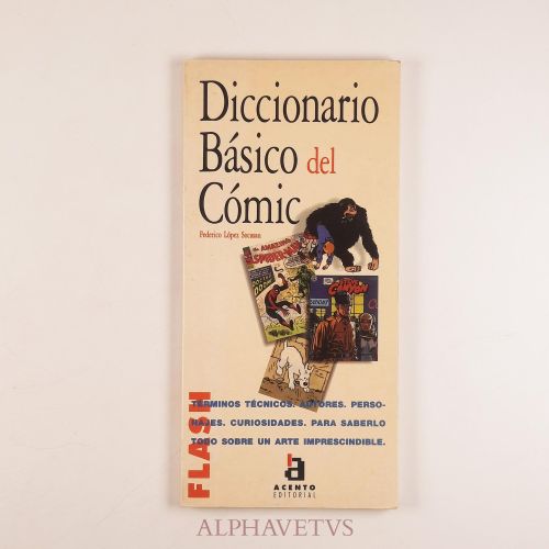 Portada del libro de Diccionario básico del cómic